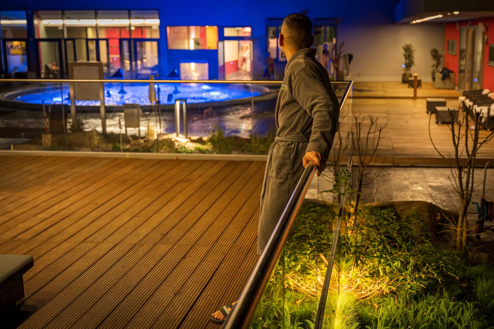 Entspannung im warmen Wasser der Bodetal Therme Thale